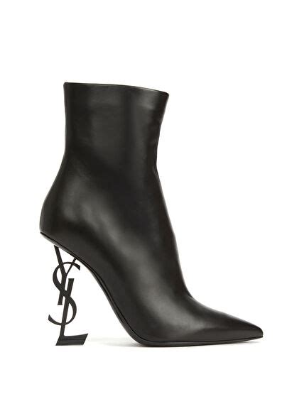 ysl topuklu bot|YSL high boots.